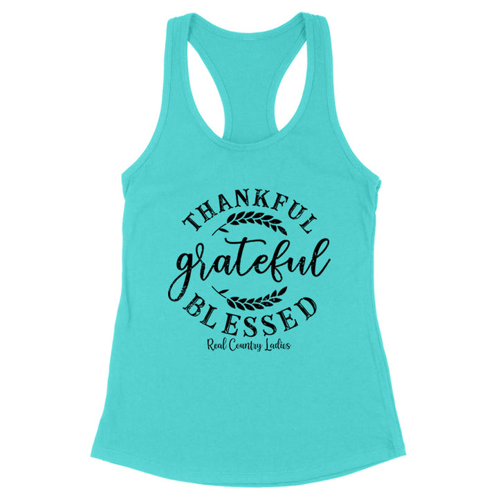 Black Friday | Thankful Grateful Blessed Black Print Front Apparel