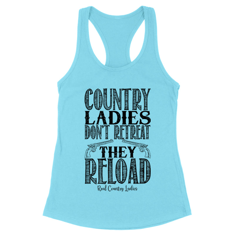 Black Friday | Country Ladies Don't Retreat Black Print Front Apparel