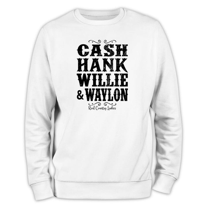 Black Friday | Cash Hank Willie Waylon Crewneck Sweatshirt