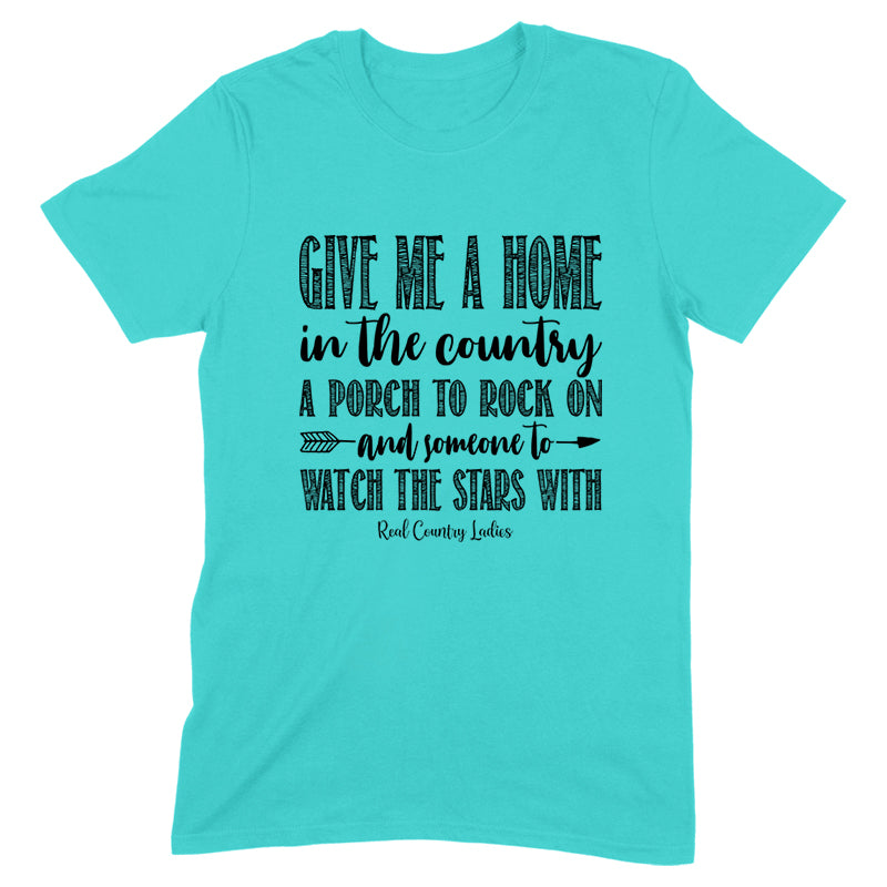 Blowout |  Give Me A Home In The Country Black Print Front Apparel