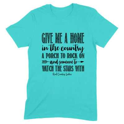 Blowout |  Give Me A Home In The Country Black Print Front Apparel