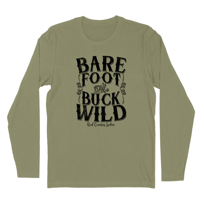 Blowout | Bare Foot And Buck Wild Black Print Hoodies & Long Sleeves