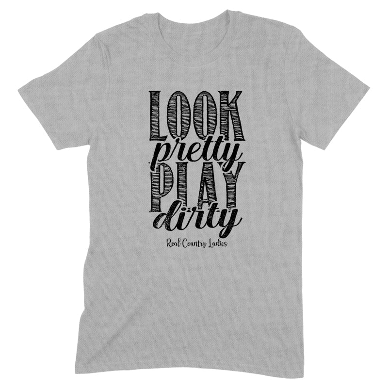 Black Friday | Look Pretty Play Dirty Black Print Front Apparel