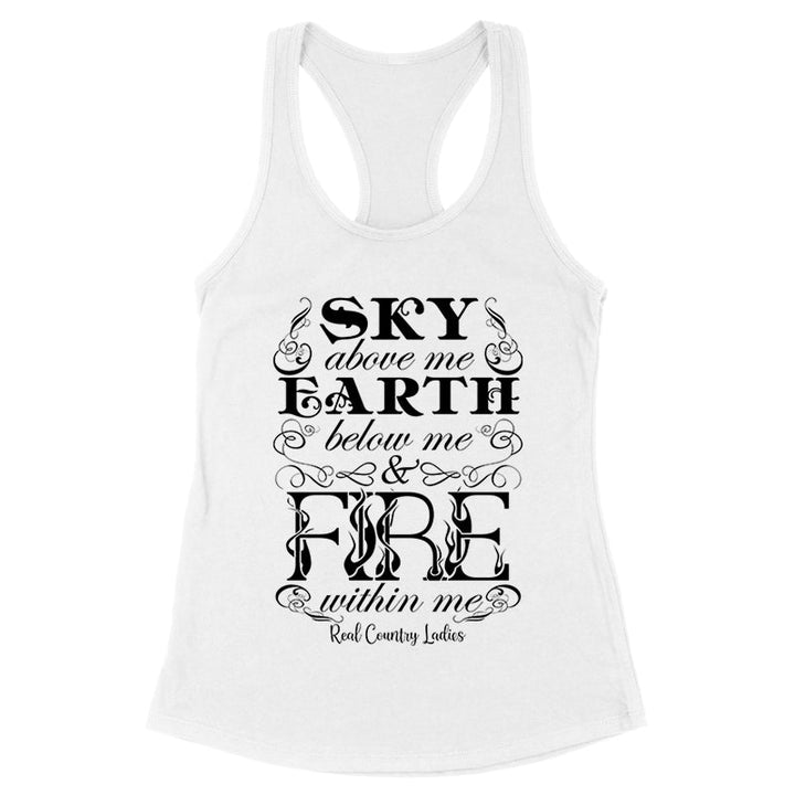 Black Friday | Fire Within Me Black Print Front Apparel