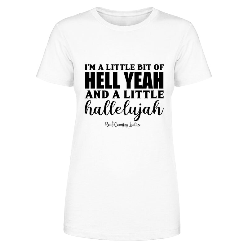 Blowout |  Hell Yeah And Hallelujah Black Print Front Apparel