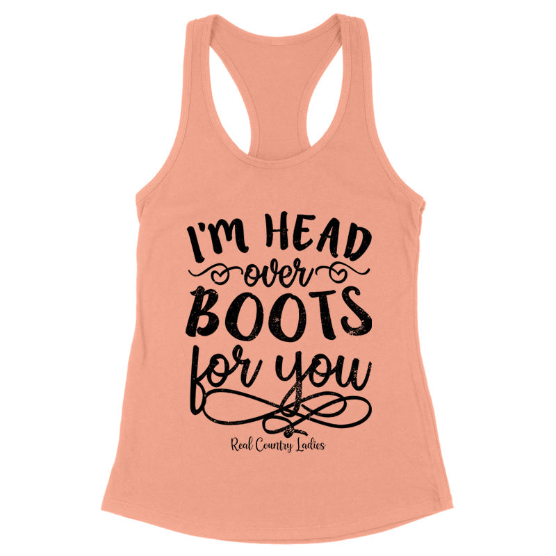 Blowout |  I'm Head Over Boots For You Black Print Front Apparel