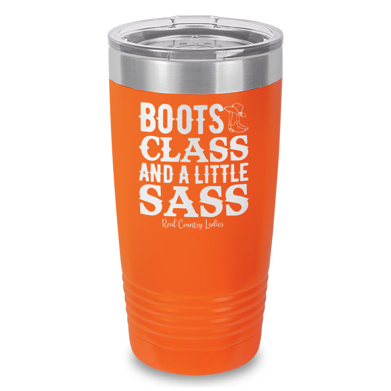 Black Friday | Boots Class Sass Laser Etched Tumbler