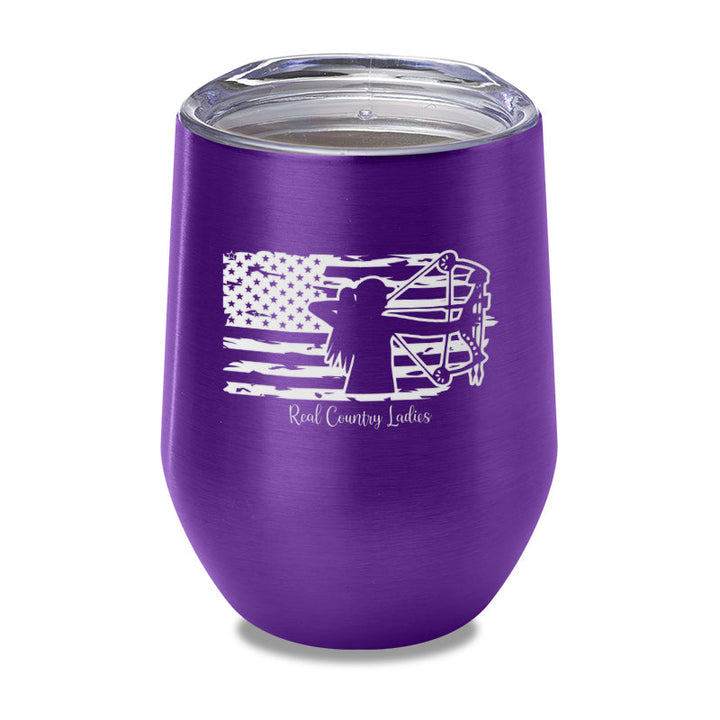 Black Friday | Bow USA Flag Laser Etched Tumbler