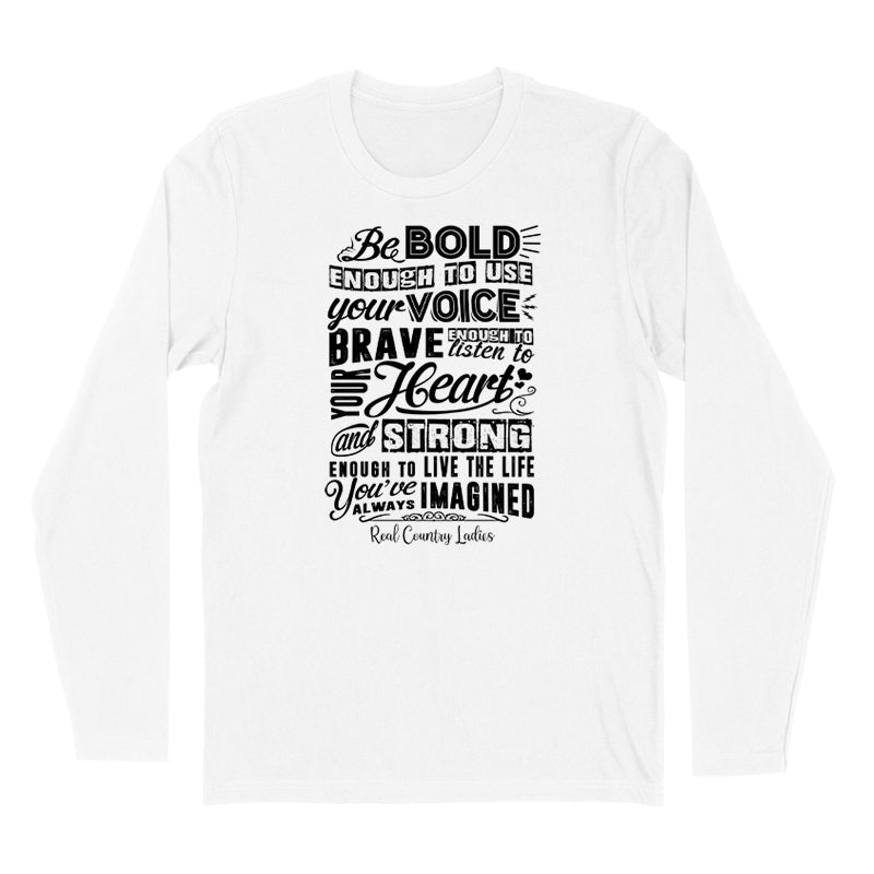 Blowout | Bold Brave And Strong Black Print Hoodies & Long Sleeves