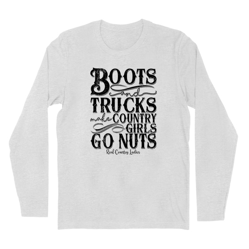 Black Friday | Boots And Trucks Black Print Hoodies & Long Sleeves