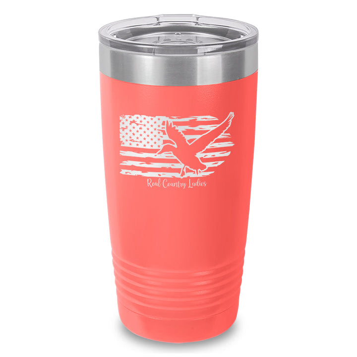 Black Friday | Duck USA Flag Laser Etched Tumbler