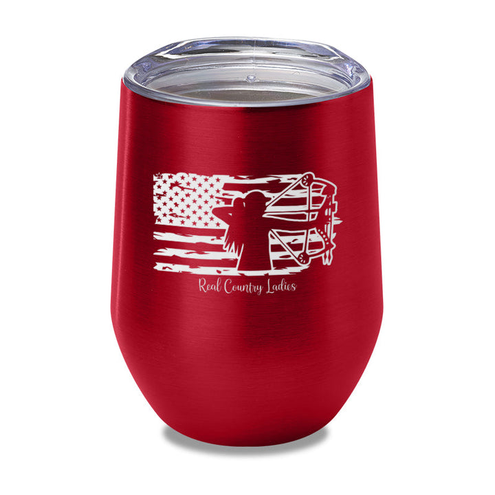 Black Friday | Bow USA Flag Laser Etched Tumbler