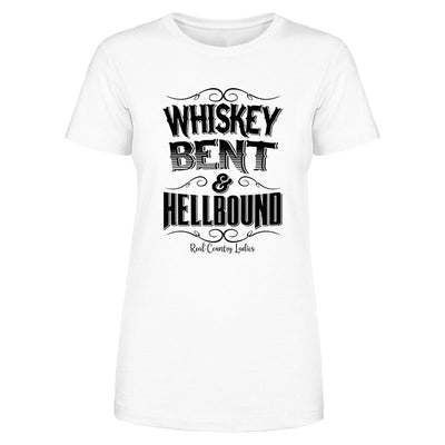 Blowout |  Whiskey Bent And Hellbound Black Print Front Apparel