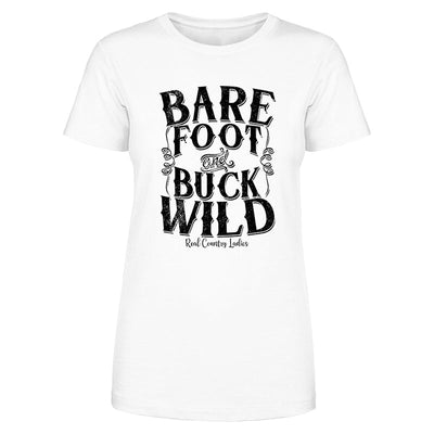 Blowout |  Bare Foot And Buck Wild Black Print Front Apparel