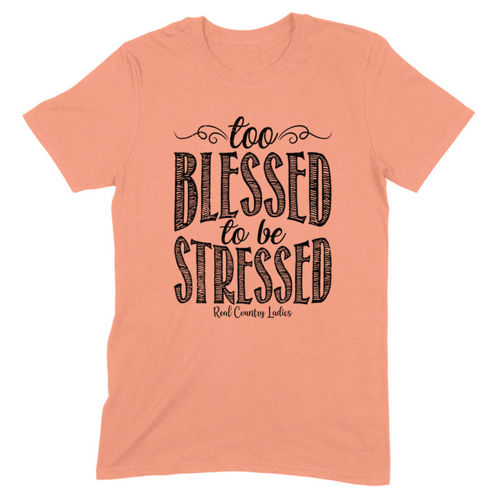 Black Friday | Too Blessed Black Print Front Apparel