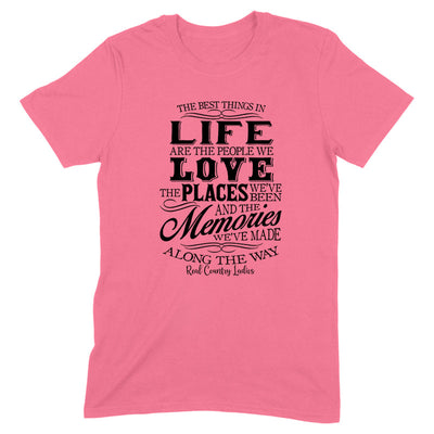 Blowout |  Best Things In Life Black Print Front Apparel