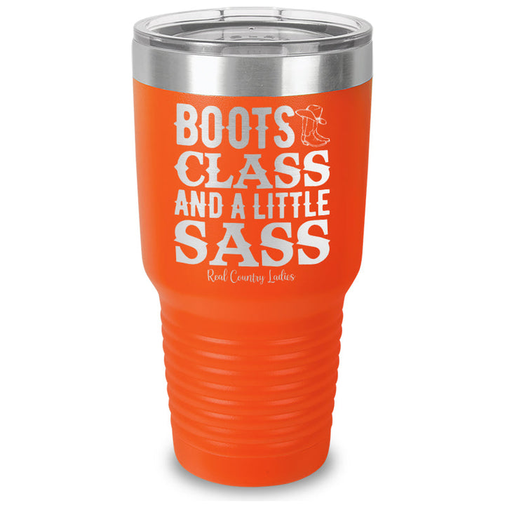 Black Friday | Boots Class Sass Laser Etched Tumbler