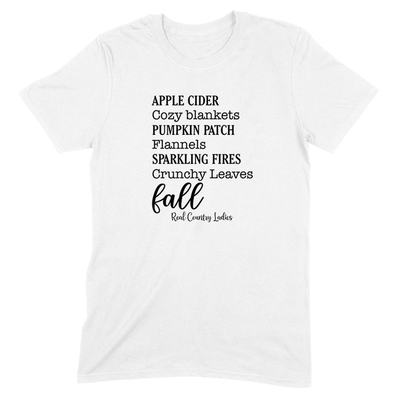 Falling For Deals | Apple Cider Cozy Blankets Black Print Front Apparel