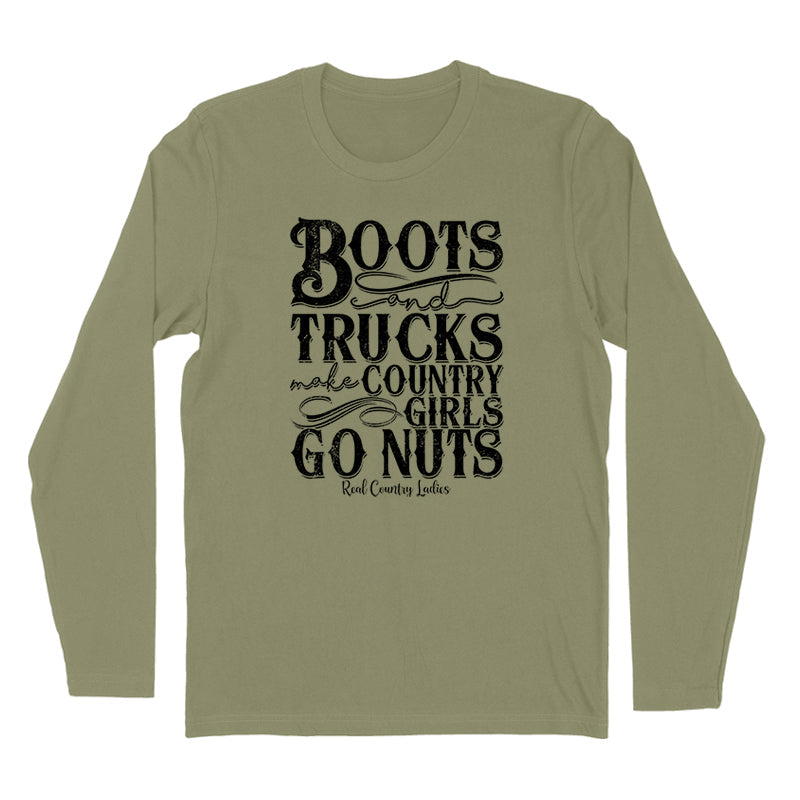 Black Friday | Boots And Trucks Black Print Hoodies & Long Sleeves