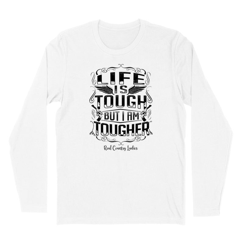 Blowout | Life Is Tough Black Print Hoodies & Long Sleeves