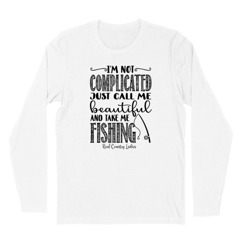 Blowout | I'm Not Complicated Black Print Hoodies & Long Sleeves