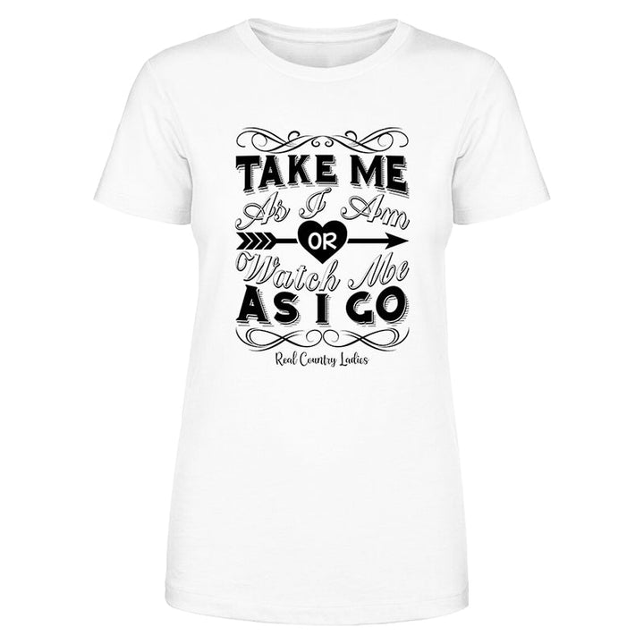 Black Friday | Take Me As I Am Black Print Front Apparel