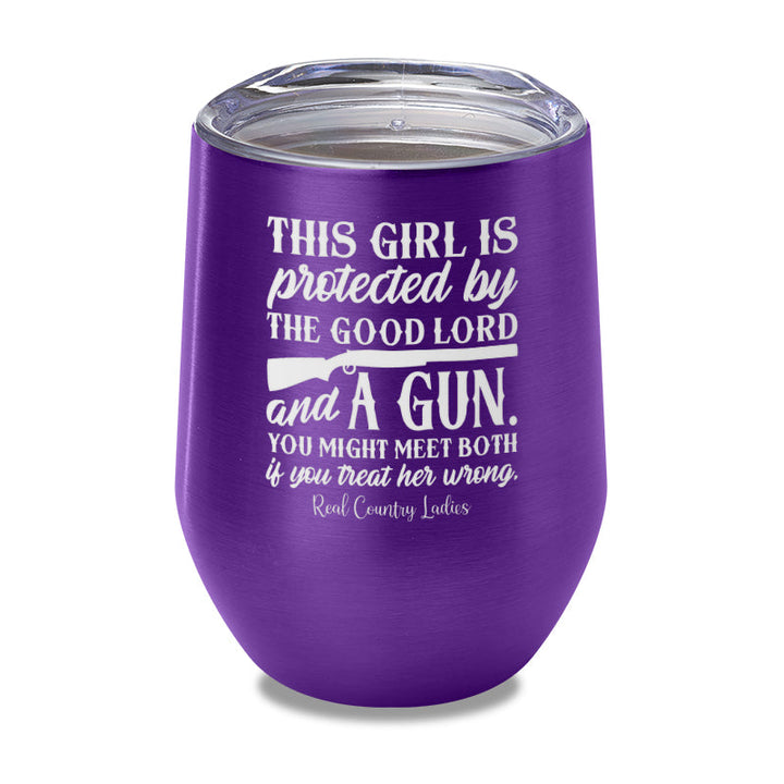 Black Friday | The Good Lord And A Gun Laser Etched Tumbler