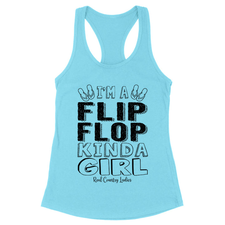 Black Friday | I'm A Flip Flop Kinda Girl Black Print Front Apparel