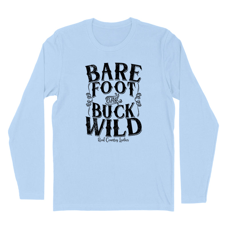 Blowout | Bare Foot And Buck Wild Black Print Hoodies & Long Sleeves