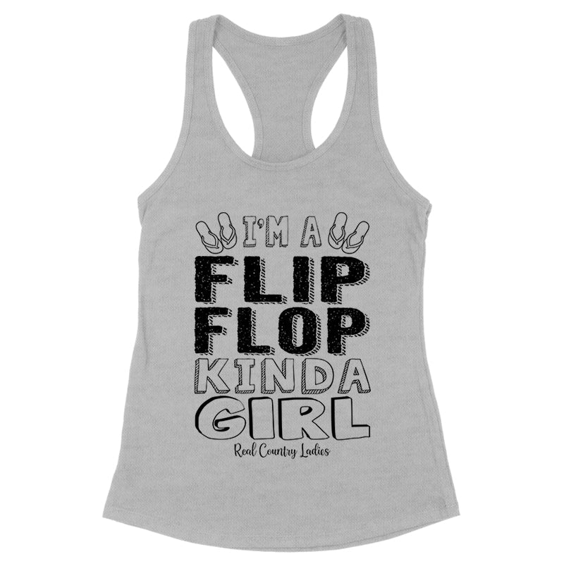 Black Friday | I'm A Flip Flop Kinda Girl Black Print Front Apparel