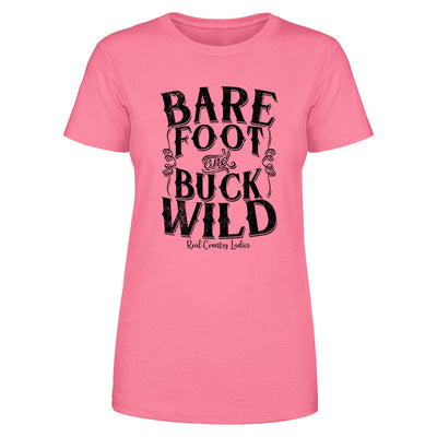 Blowout |  Bare Foot And Buck Wild Black Print Front Apparel