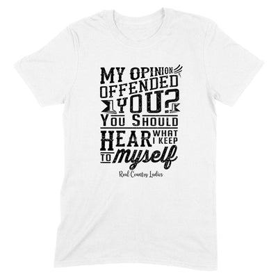 Blowout |  My Opinion Offended You Black Print Front Apparel