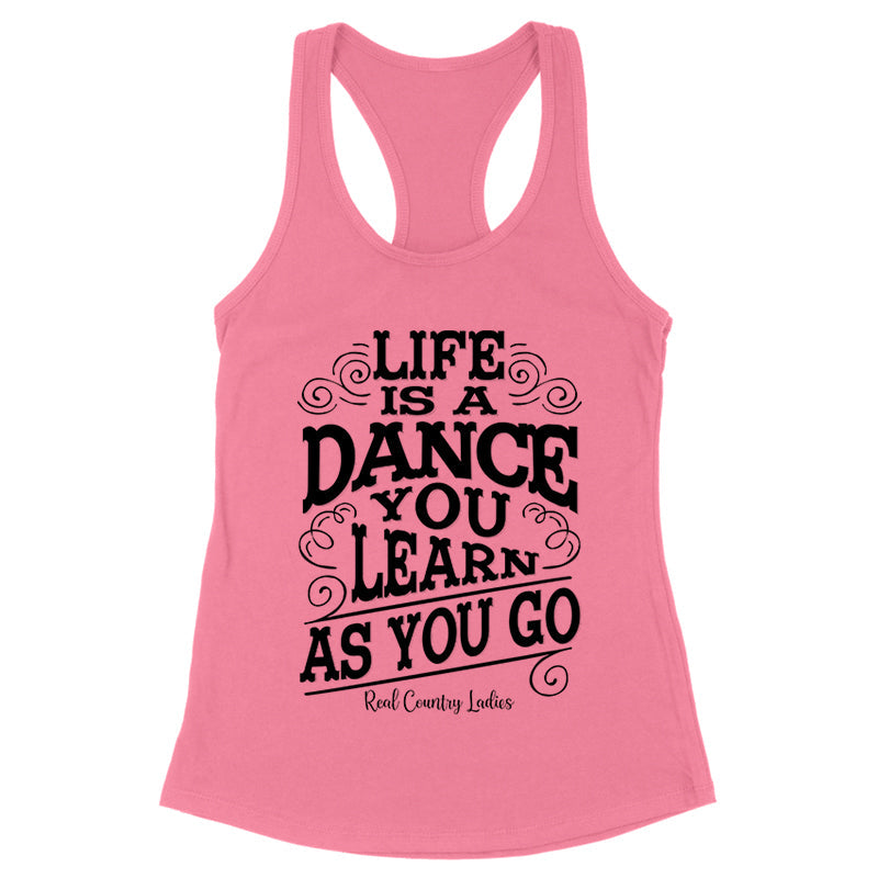 Blowout |  Life Is A Dance Black Print Front Apparel