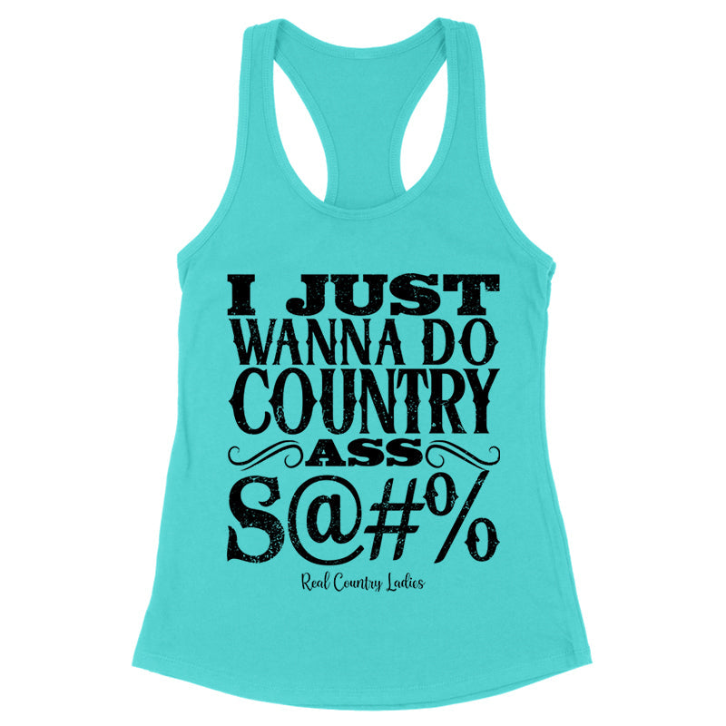 Black Friday | Country Ass Shit Black Print Front Apparel