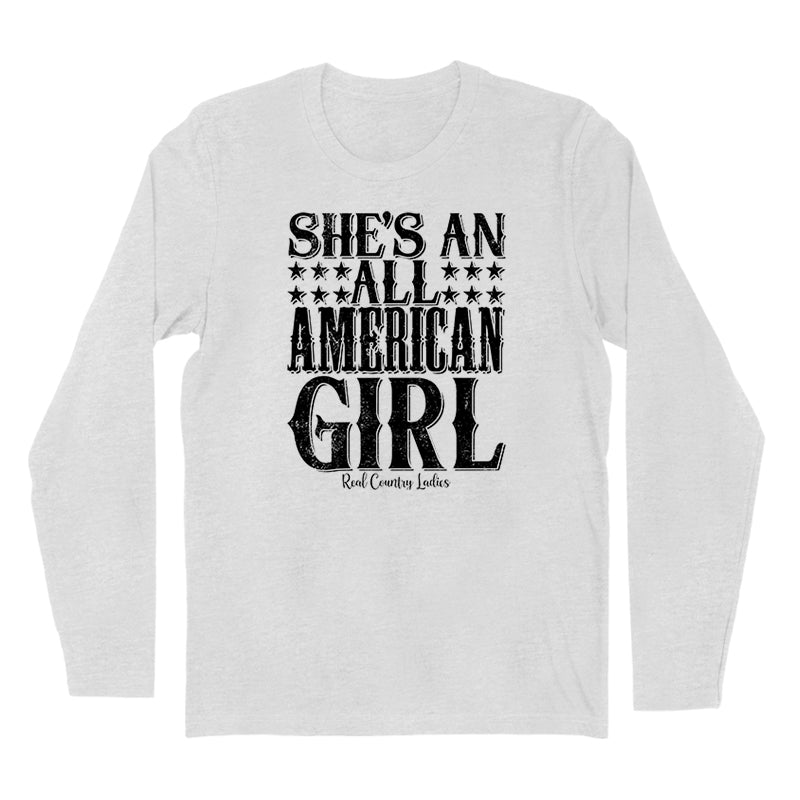 Blowout | All American Girl Black Print Hoodies & Long Sleeves