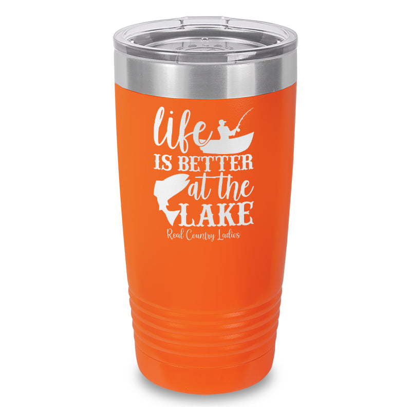 Black Friday | Life Is Better At The Lake Laser Etched Tumbler