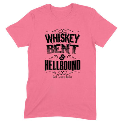 Blowout |  Whiskey Bent And Hellbound Black Print Front Apparel