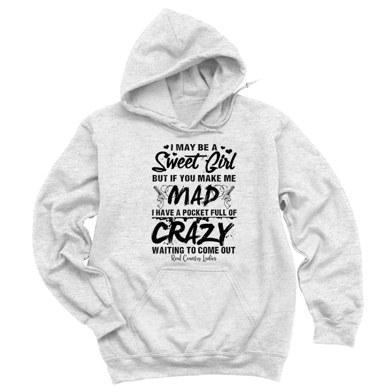 Blowout | I May Be A Sweet Girl Black Print Hoodies & Long Sleeves