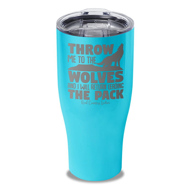 Black Friday | Throw Me To The Wolves Laser Etched Tumbler