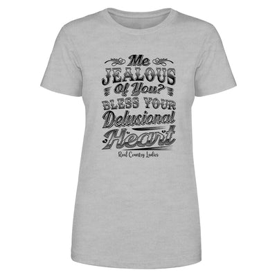 Blowout |  Me Jealous Of You Black Print Front Apparel