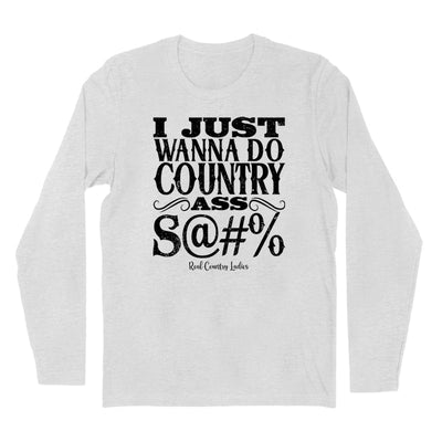 Blowout | Country Ass Shit Black Print Hoodies & Long Sleeves