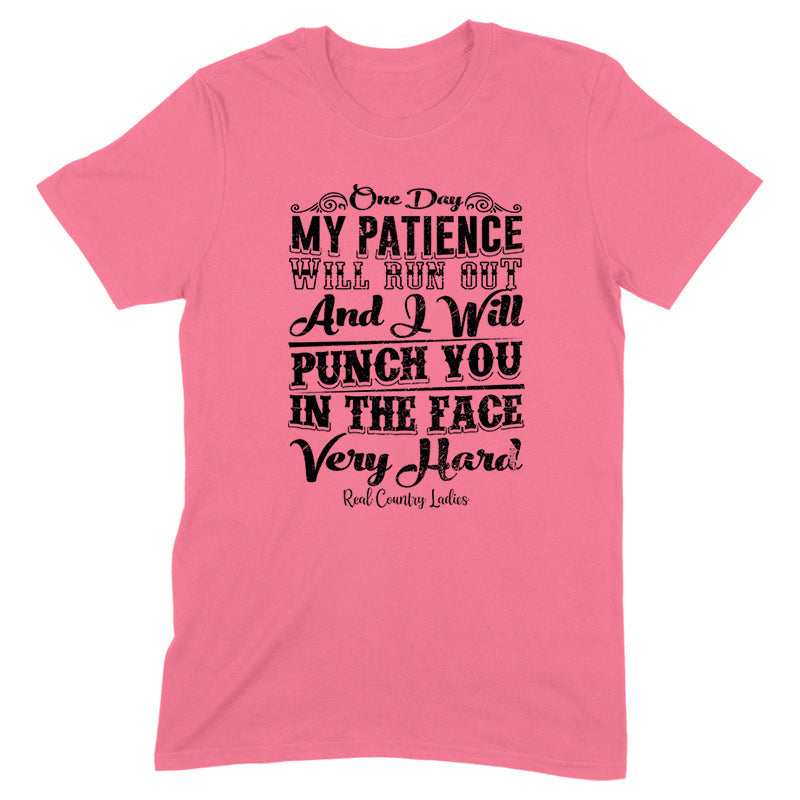 Blowout |  Punch You In The Face Black Print Front Apparel