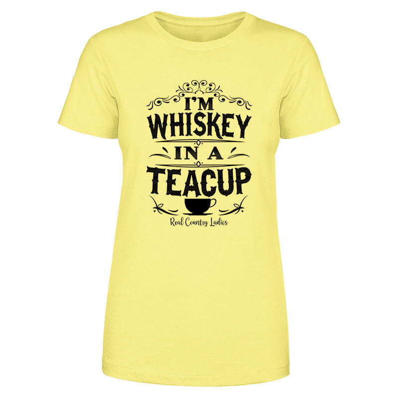 Blowout |  Whiskey In A Teacup Black Print Front Apparel