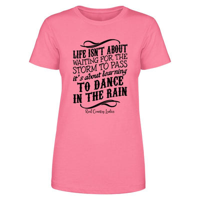 Blowout |  Dance In The Rain Black Print Front Apparel