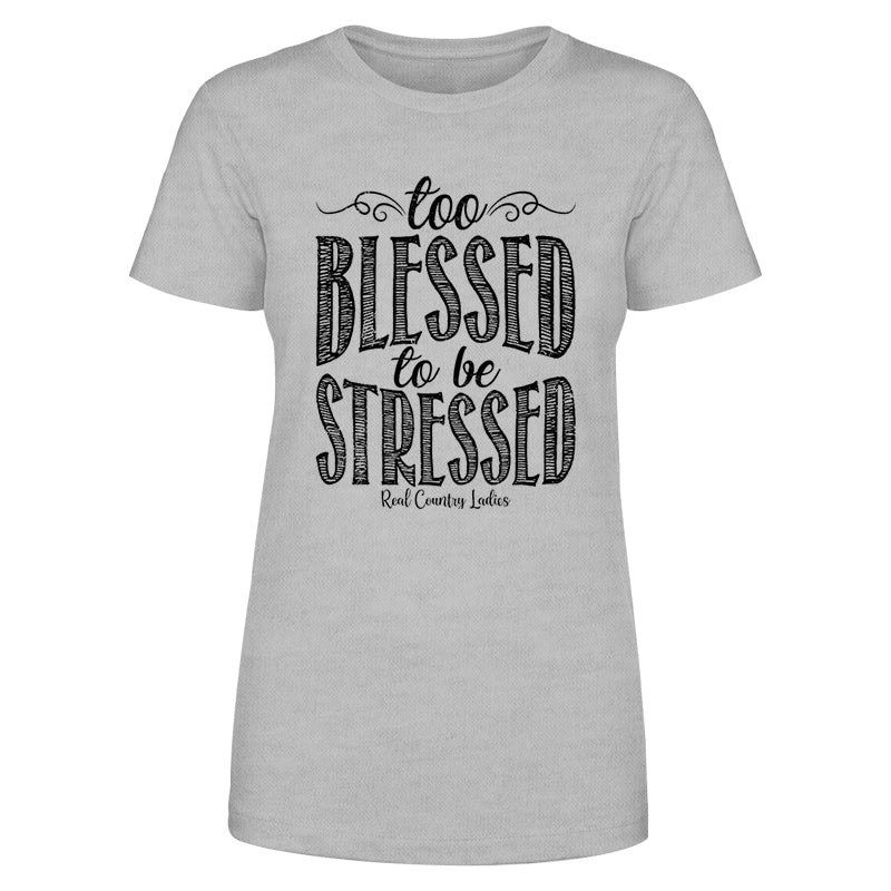 Black Friday | Too Blessed Black Print Front Apparel