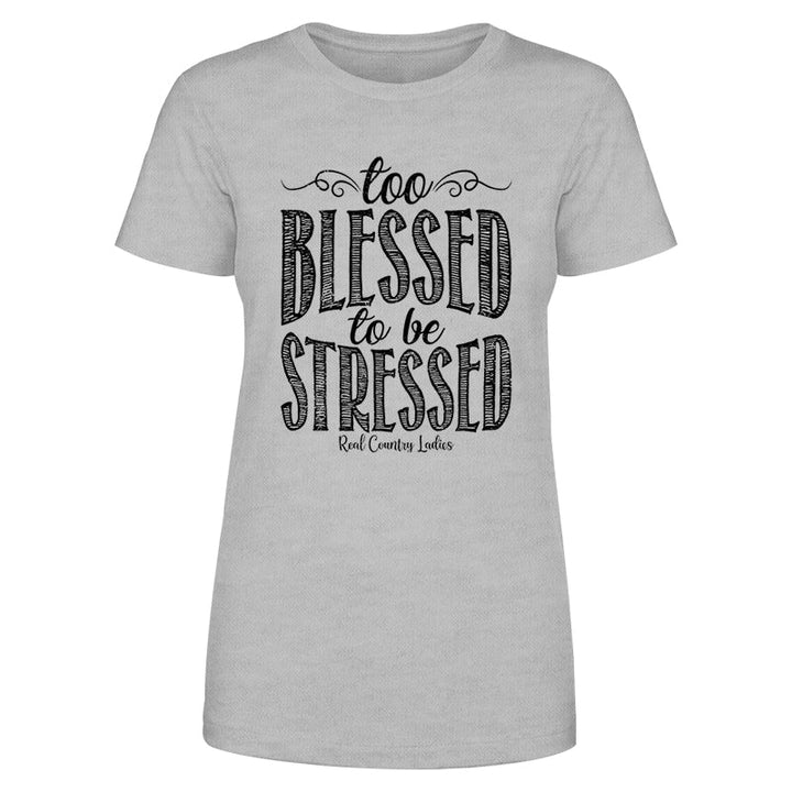 Black Friday | Too Blessed Black Print Front Apparel