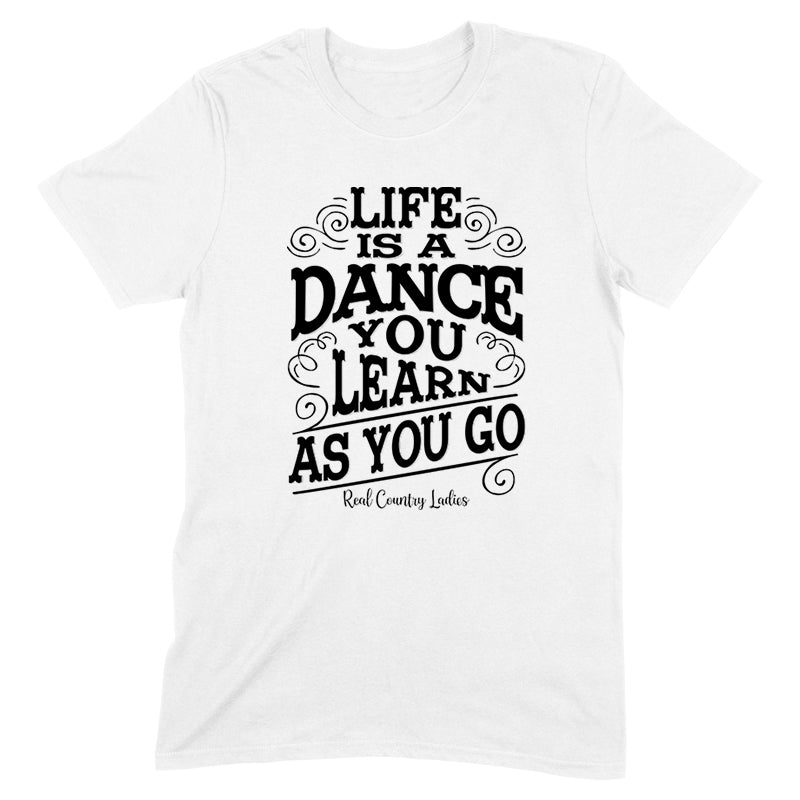 Blowout |  Life Is A Dance Black Print Front Apparel