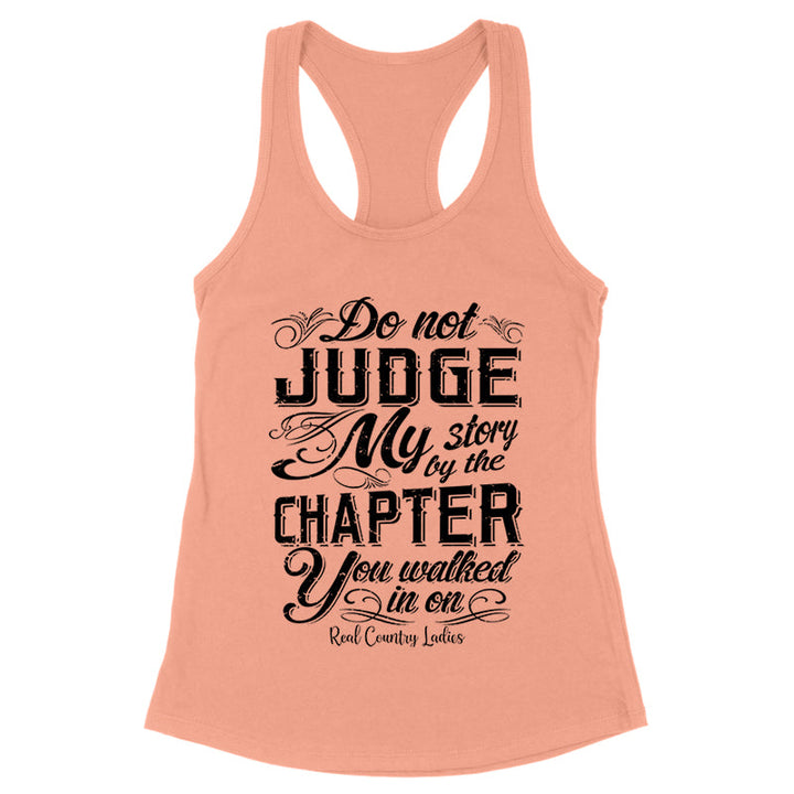 Black Friday | Do Not Judge My Story Black Print Front Apparel