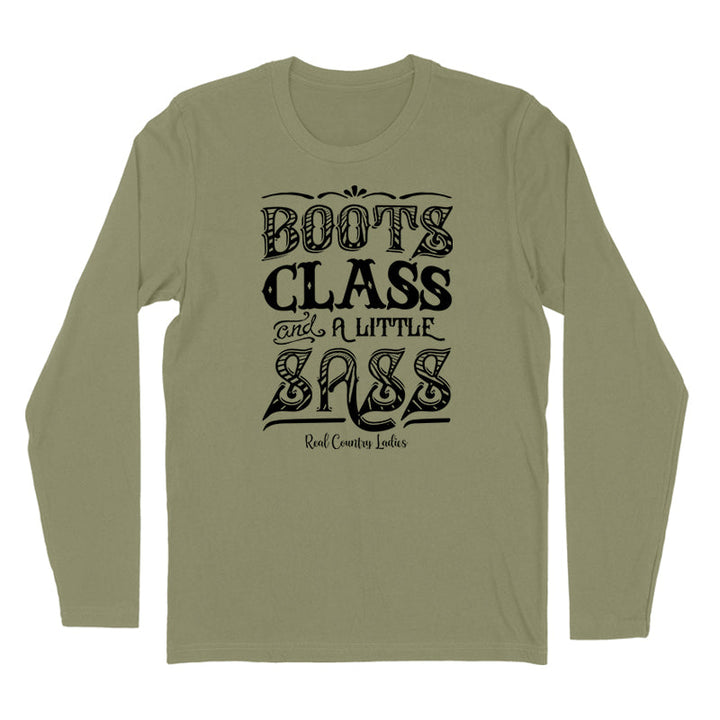 Black Friday | Boots Class And A Little Sass Black Print Hoodies & Long Sleeves