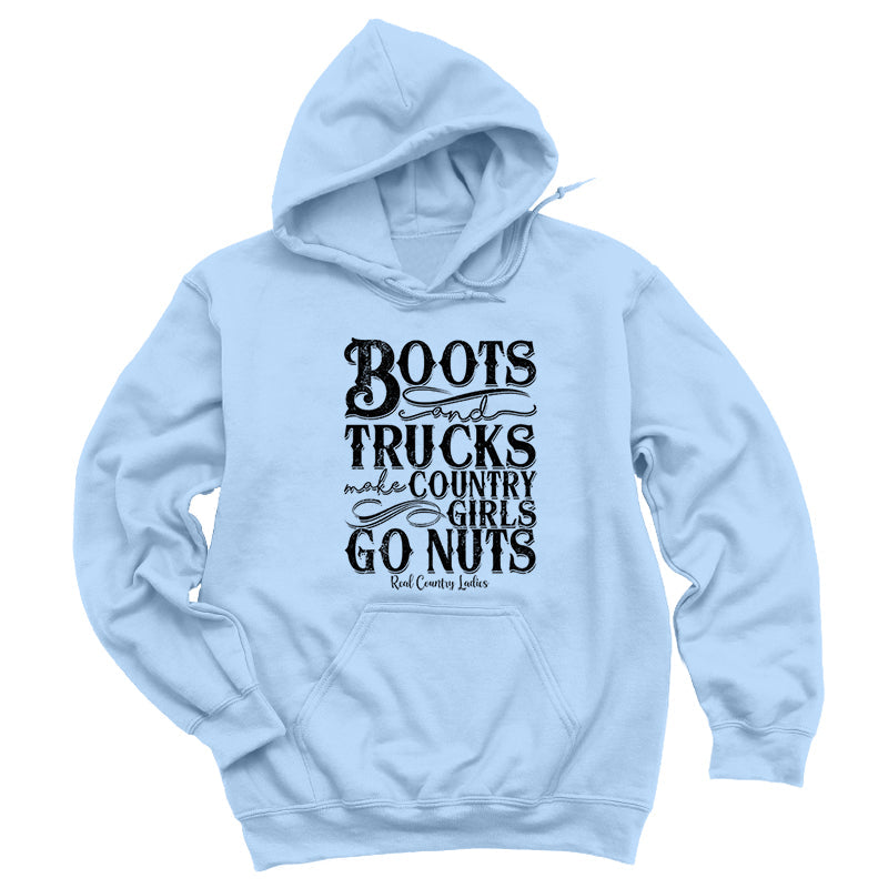 Blowout | Boots And Trucks Black Print Hoodies & Long Sleeves